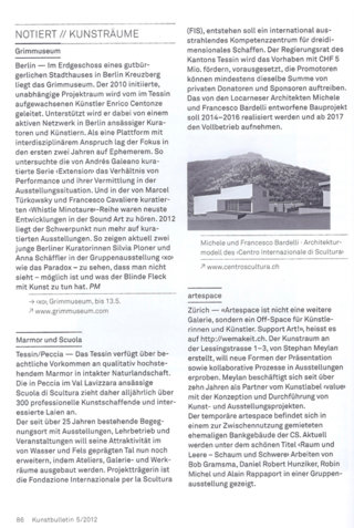 Kunstbulletin 5/2012