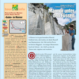 Marmor unter den Füssen - Wandermagazin SCHWEIZ